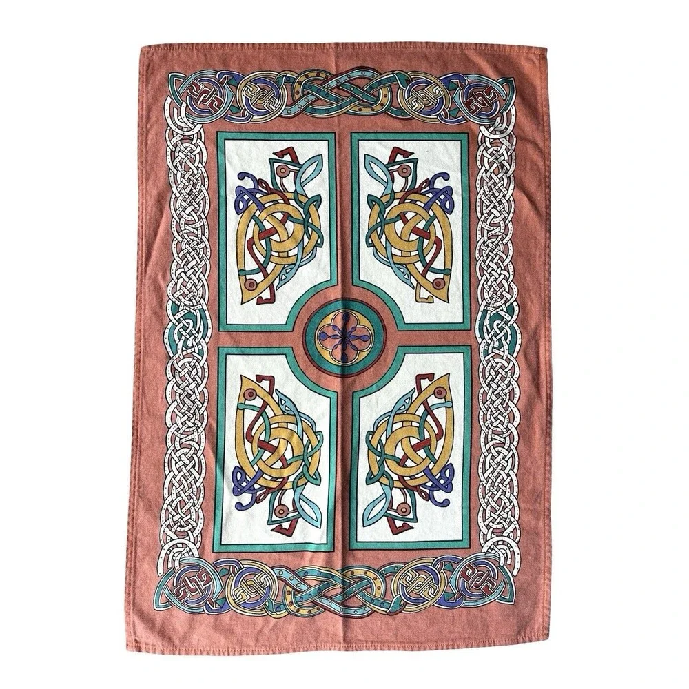 Ulster Weavers Celtic Tea Towels Set of 2 Irish Knot Cross 100% Cotton Kitchen